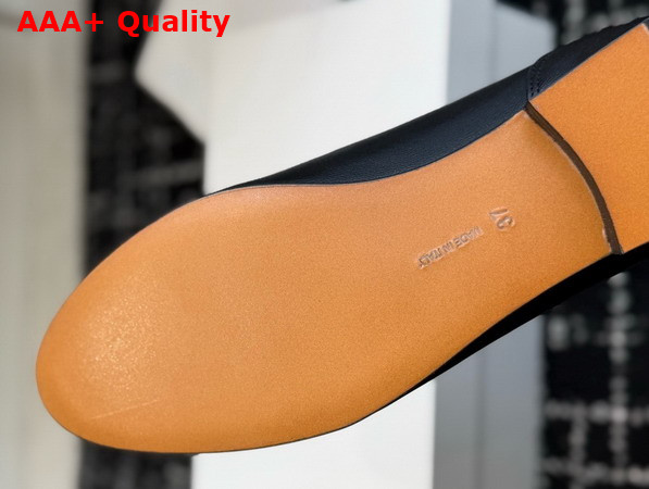 The Row Caden Loafer Black Softly Grained Calfskin Leather Replica