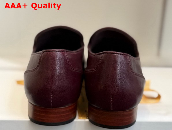 The Row Caden Loafer Deep Brown Softly Grained Calfskin Leather Replica