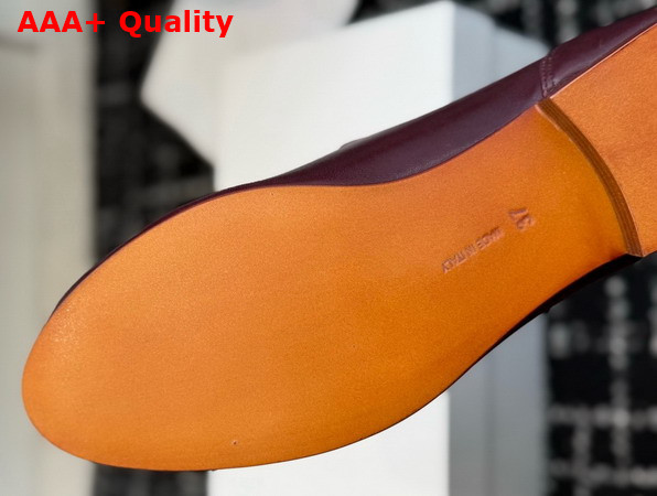 The Row Caden Loafer Deep Brown Softly Grained Calfskin Leather Replica