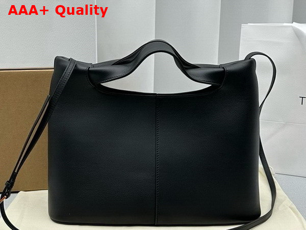 The Row Camden Bag in Black Leather Replica