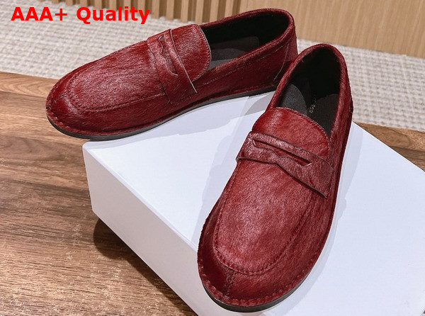 The Row Cary Loafer in Pony Wine Replica