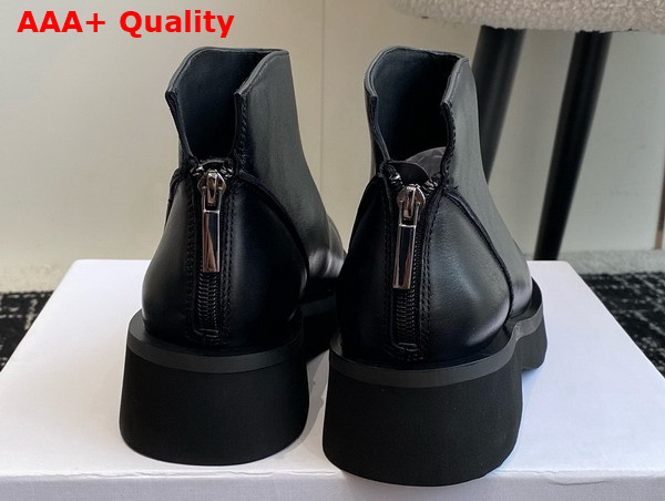 The Row Chelsea Ankle Boot in Black Leather Replica
