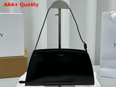 The Row Dalia Baguette in Black Leather Replica