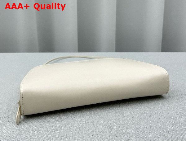 The Row Dalia Baguette in Ivory Leather Replica