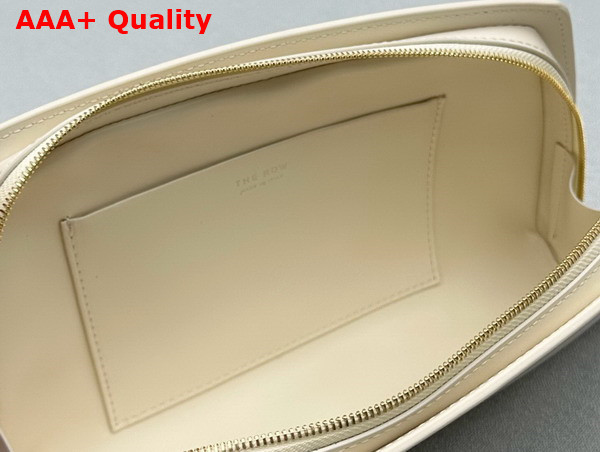 The Row Dalia Baguette in Ivory Leather Replica
