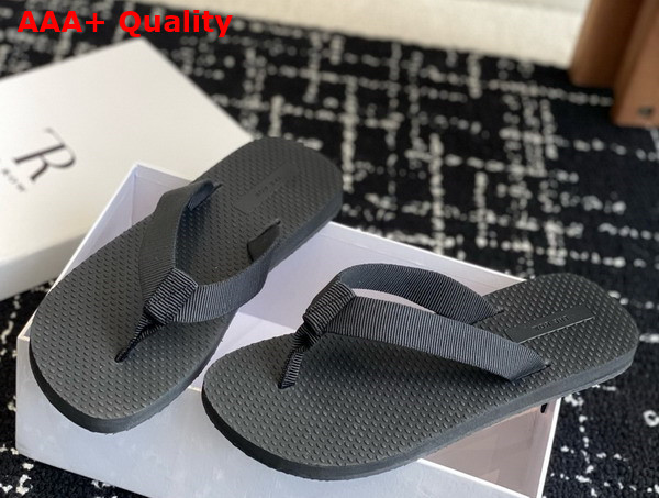 The Row Dune Classic Sandal in Rubber Black Replica