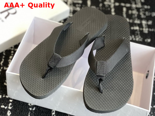The Row Dune Classic Sandal in Rubber Black Replica