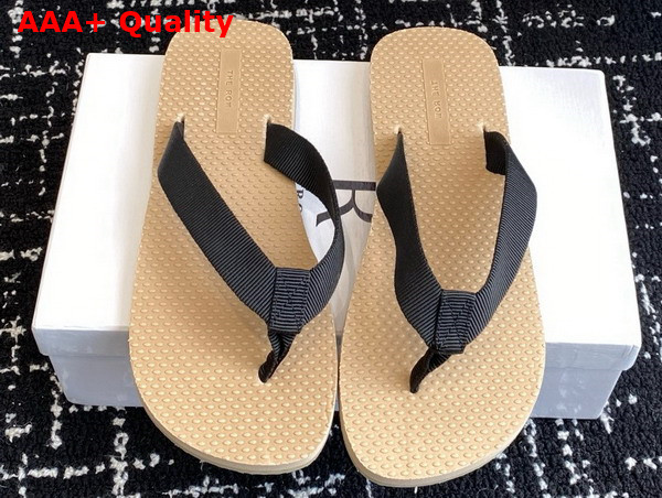 The Row Dune Classic Sandal in Rubber Iron Grey Replica
