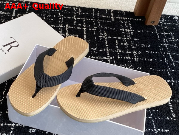 The Row Dune Classic Sandal in Rubber Iron Grey Replica