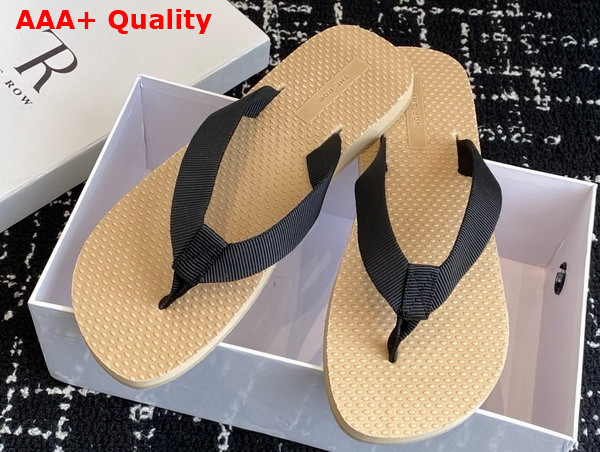 The Row Dune Classic Sandal in Rubber Iron Grey Replica