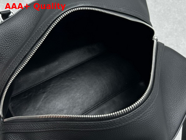 The Row EW Bowling Bag in Black Grained Calfskin Leather Replica