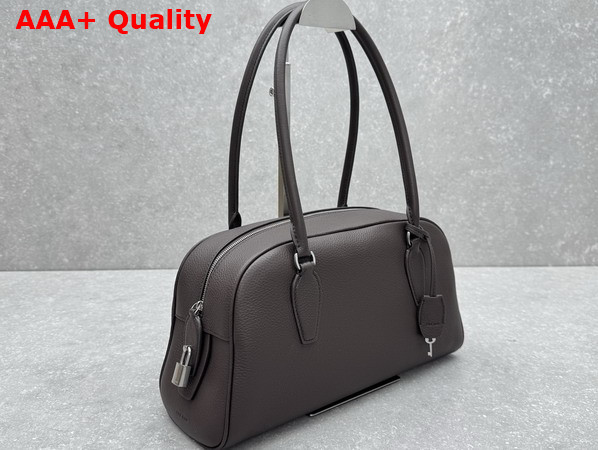 The Row EW India Bag in Deep Brown Leather Replica