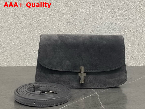The Row EW Sofia Bag in Grey Suede Leather Replica