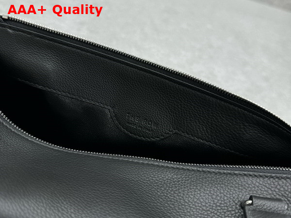 The Row Edith Bag in Black Leather Replica