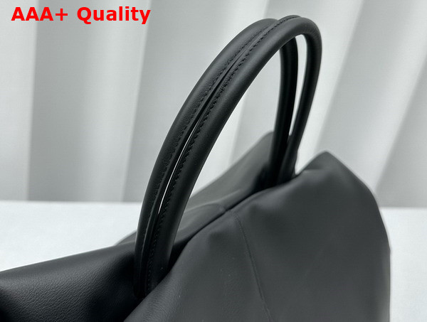 The Row Elio Bourse Bag in Black Nappa Leather Replica