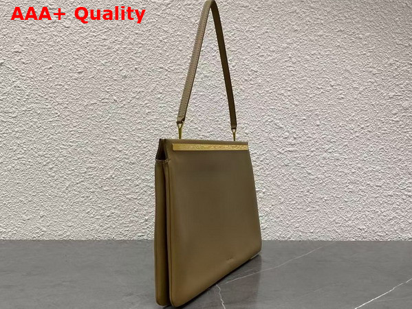 The Row Elise Bag in Mustard Velvety Calfskin Leather Replica