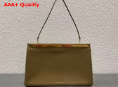 The Row Elise Bag in Mustard Velvety Calfskin Leather Replica