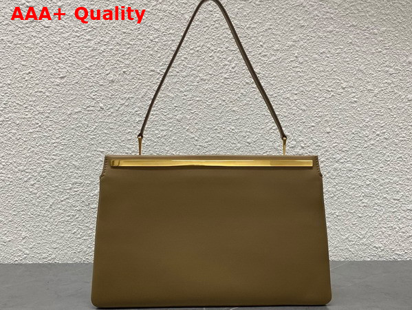 The Row Elise Bag in Mustard Velvety Calfskin Leather Replica