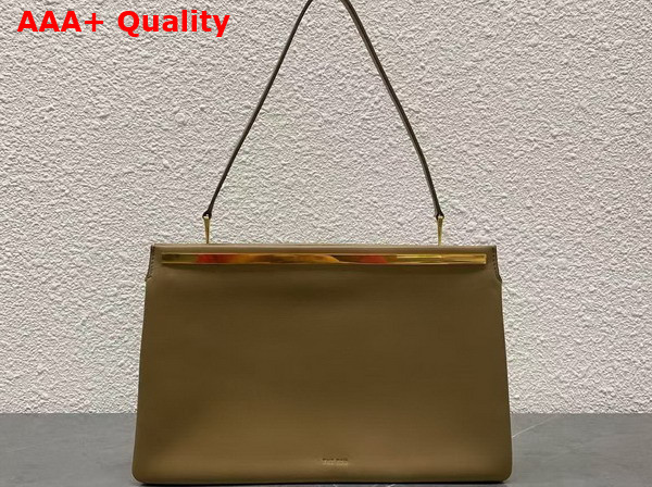The Row Elise Bag in Mustard Velvety Calfskin Leather Replica
