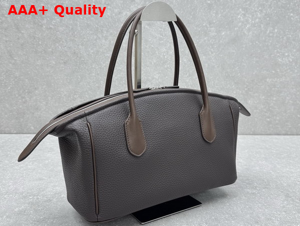 The Row Ewa Handbag in Deep Brown Leather Replica
