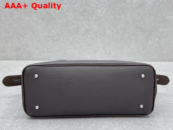 The Row Ewa Handbag in Deep Brown Leather Replica