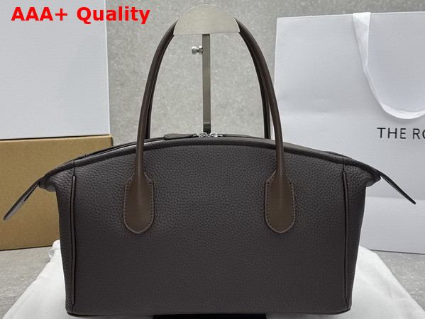 The Row Ewa Handbag in Deep Brown Leather Replica
