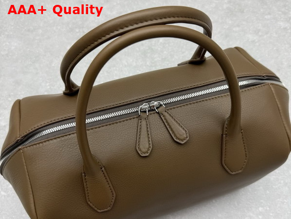 The Row Faye Bag in Dark Brown Calfskin Leather Replica