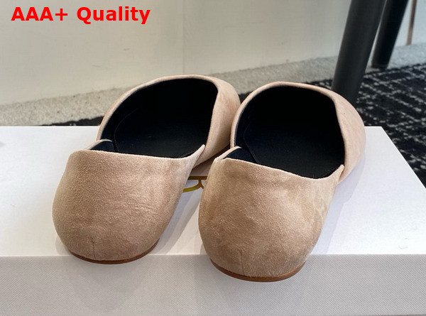 The Row Gemma Ballet Slipper in Trench Suede Replica