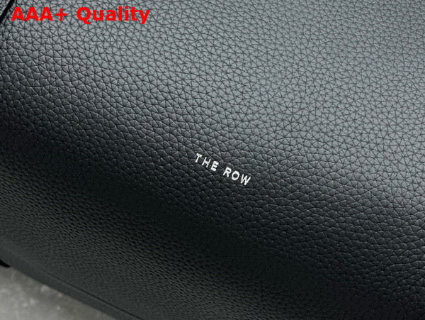 The Row Gio Duffle Bag in Black Full Grain Leather Replica