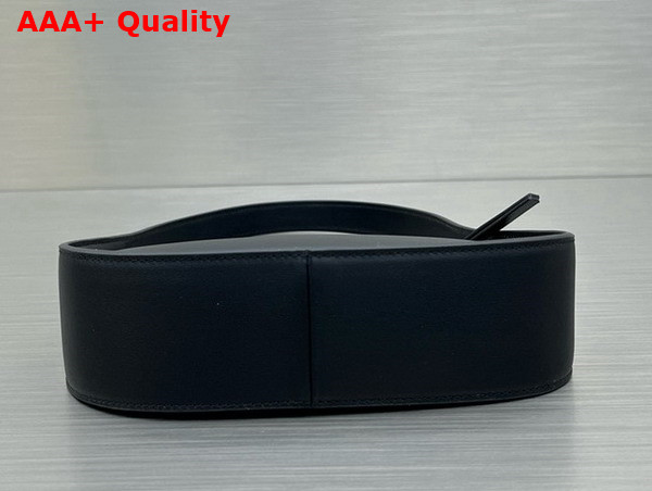 The Row Half Moon Bag in Black Leather Replica