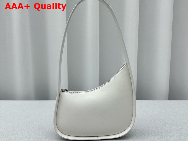 The Row Half Moon Bag in Ivory Leather Replica