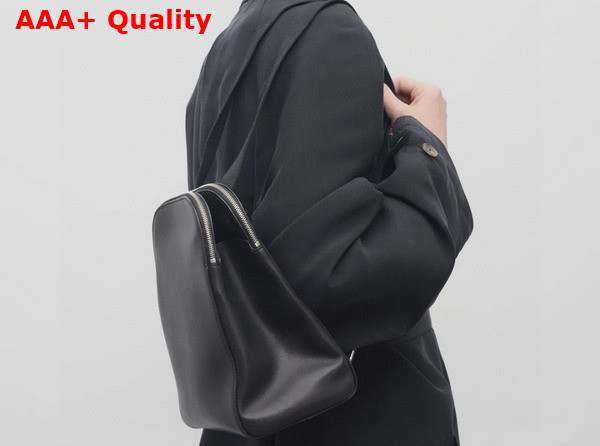 The Row Harper Backpack in Black Leather Replica