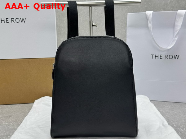 The Row Harper Backpack in Black Leather Replica