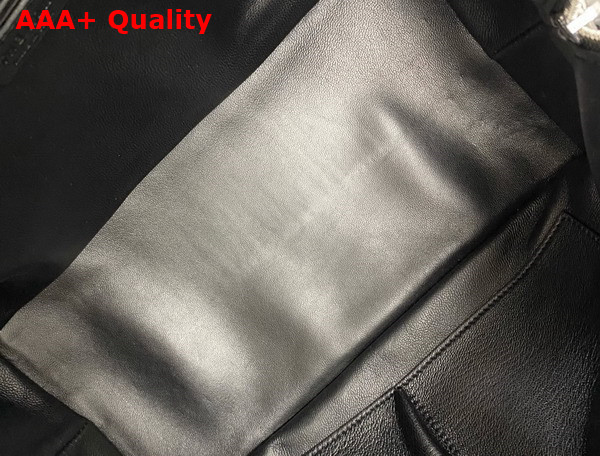 The Row Henri Bag in Black Leather Replica