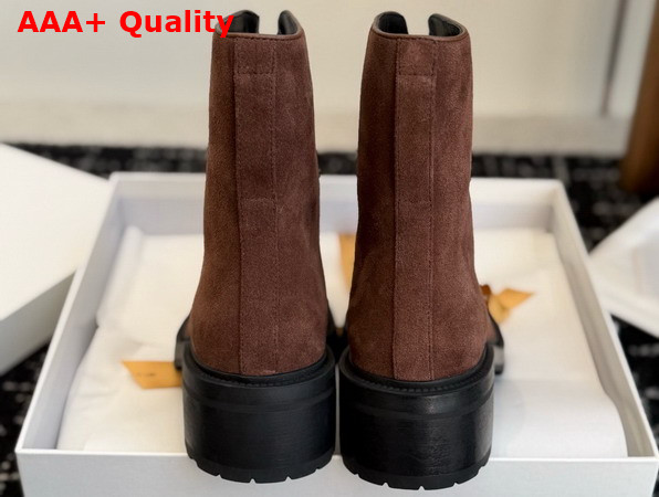 The Row Hike Boot Brown Structured Calfskin Suede Replica