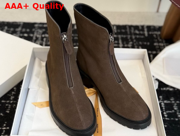 The Row Hike Boot Moka Structured Calfskin Suede Replica