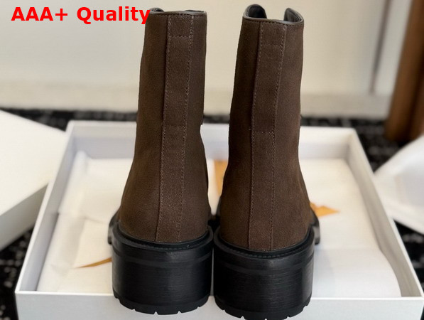 The Row Hike Boot Moka Structured Calfskin Suede Replica