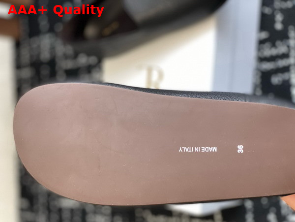 The Row Hugh Slip On Shoe in Light Brown Leather Replica