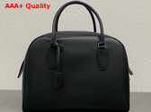 The Row India 12 00 Bag in Black Leather Replica