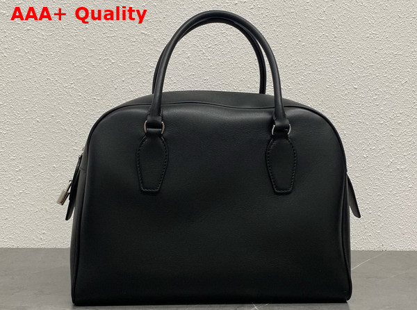 The Row India 12 00 Bag in Black Leather Replica