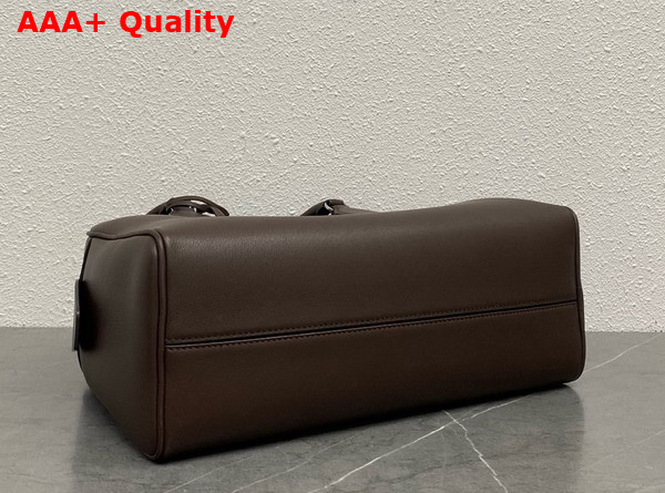 The Row India 12 00 Bag in Chestnut Leather Replica