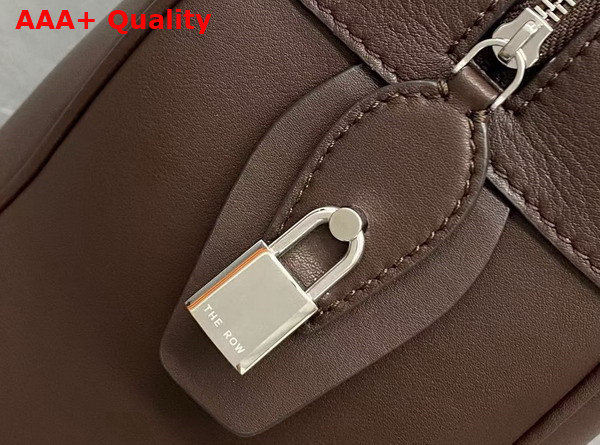 The Row India 12 00 Bag in Chestnut Leather Replica