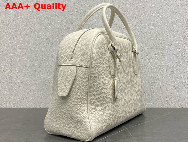 The Row India 12 00 Bag in White Leather Replica