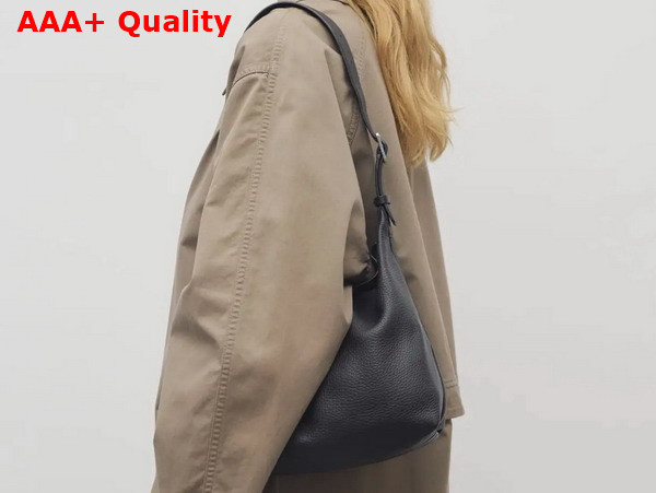 The Row Isa Bag in Black Leather Replica
