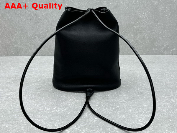 The Row Joe Backpack in Black Grained Calfskin Leather Replica