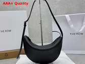 The Row Jouvette Bag in Black Grainy Leather Replica