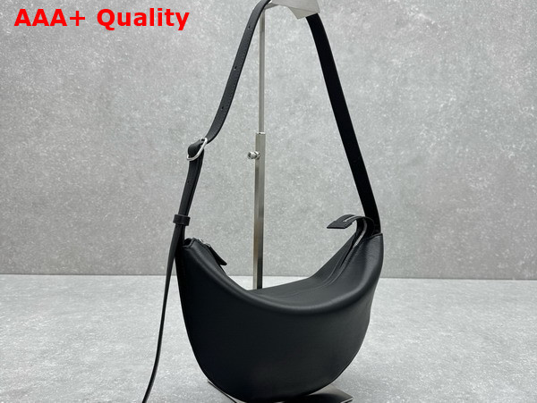 The Row Jouvette Bag in Black Grainy Leather Replica
