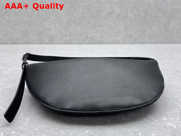The Row Jouvette Bag in Black Grainy Leather Replica
