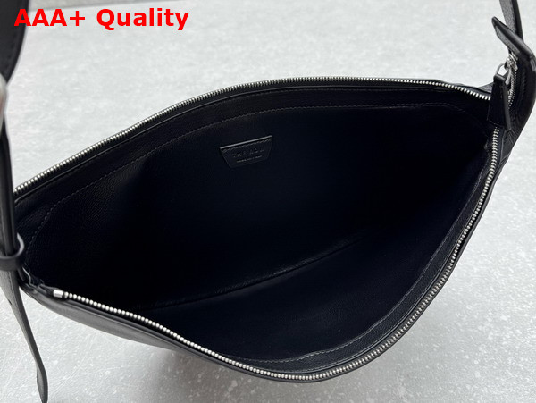The Row Jouvette Bag in Black Grainy Leather Replica