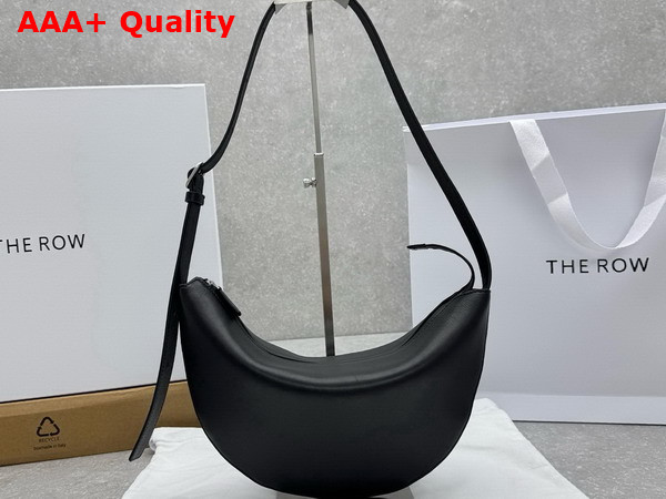 The Row Jouvette Bag in Black Grainy Leather Replica